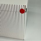 Open Box: Modern Fluted Jewelry Box, Grand (7.5"H) - White