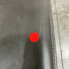 Open Box: Slope Leather Counter Stool (26") - Saddle Leather Slate, Powder Coated Iron