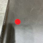 Open Box: Slope Leather Counter Stool (26") - Saddle Leather Slate, Powder Coated Iron