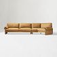 Video 1 for Parry Leather 2-Piece Wedge Sectional (140")