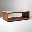 Calla Solid Wood &amp; Marble Coffee Table (48")