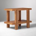 Fredrick Burl Inlay Top Side Table (28")