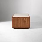 Calla Solid Wood &amp; Marble Coffee Table (48")