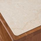 Calla Solid Wood &amp; Marble Coffee Table (48")