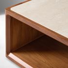 Calla Solid Wood &amp; Marble Coffee Table (48")