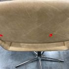 Open Box: Nelson Office Chair - Ludlow Leather Cumin, Burnished Bronze