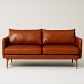 Video 1 for Auburn Leather Loveseat (70")