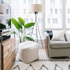 Cotton Canvas Pouf