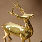 Metal Reindeer Objects - Brass