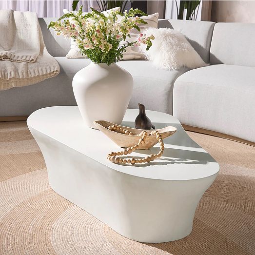 Aitken Curved Coffee Table (58") by West Elm