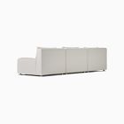 Billy Cotton Curved Armless Modular Sofa (94.5")
