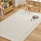 Dot Border Wool Rug