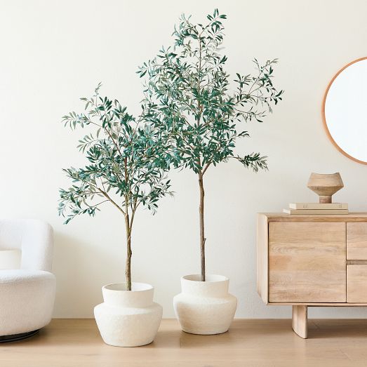 Faux Potted Olive Tree