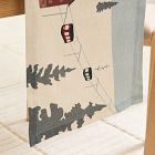 Retro Skier Printed Table Runner