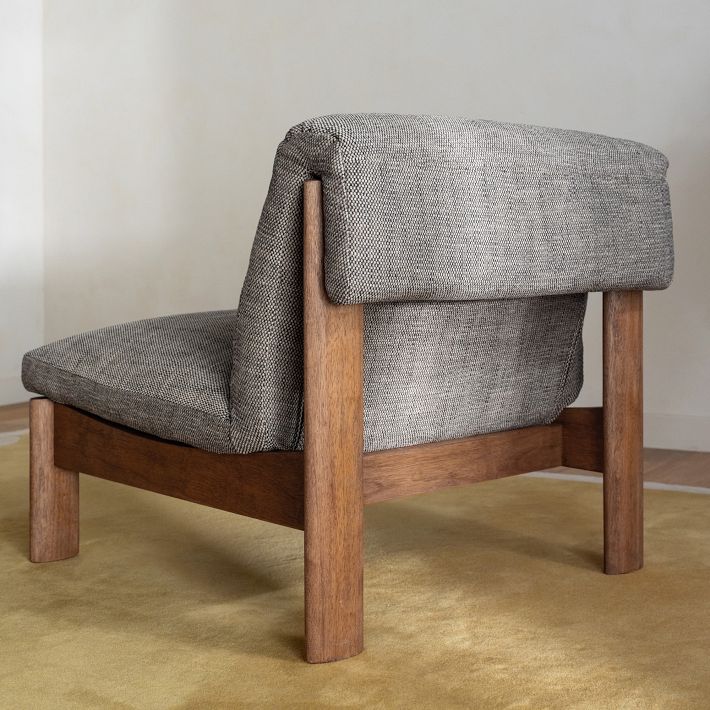 Alona Accent Chair, Flecked Upholstery | West Elm