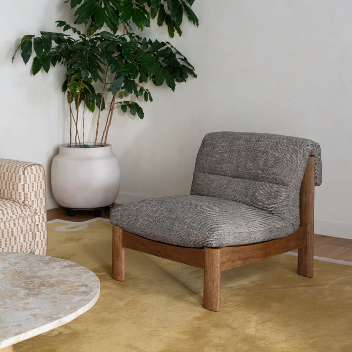 west elm/ウエストエルム ルナ ラウンジチェア 1人掛けソファ ② Alona Accent Chair, Flecked Upholstery | West Elm