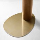 Alora Solid Wood &amp; Marble C-Side Table (14")