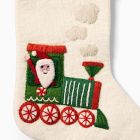Christmas Train Felt Stocking