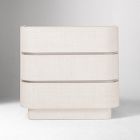 Solstice Painted Raffia 3-Drawer Dresser (35")
