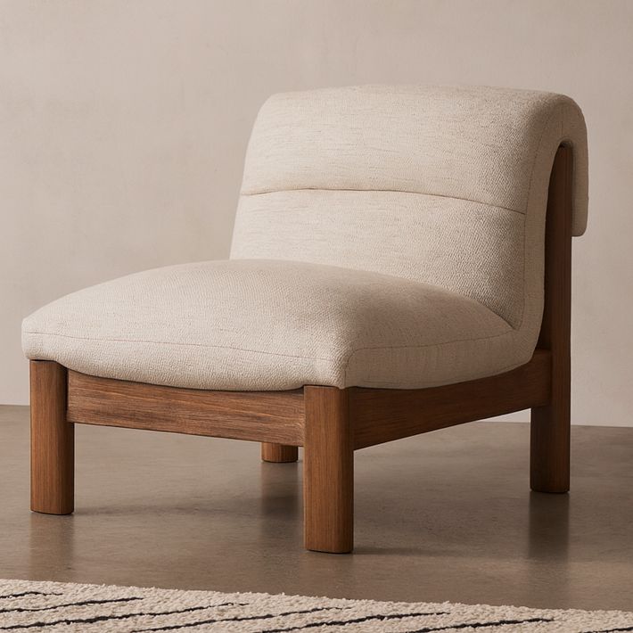 Alona Accent Chair, Flecked Upholstery | West Elm