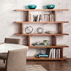 Modern Staggered Bookshelf (63")