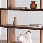 Modern Staggered Bookshelf (63")