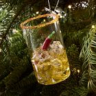 Glass Tropical Cocktail Ornaments