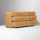 Ava Cerused 6-Drawer Dresser (64")