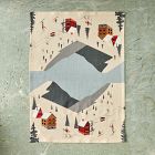 Retro Skier Printed Napkin Sets