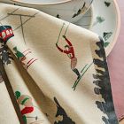 Retro Skier Printed Napkin Sets