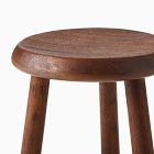 Colin King Acacia Wood 3-Leg Side Table (14")