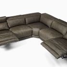 Dalton Motion Reclining Leather 5-Piece L-Shaped Sectional (127")