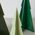 Decorative Lacquer Wood Trees (Set of 3) - Green