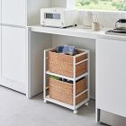 Yamazaki Tower Two-Tier Hideaway Storage Cart