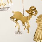 Metal Zodiac Ornament - Aries