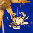 Metal Zodiac Ornament - Cancer