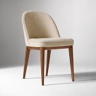 Open Box: Belmar Dining Chair - Performance Chenille Crossweave Sand, Cool Walnut