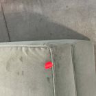 Open Box: Harris Petite Ottoman - Performance Velvet Dark Olive