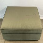 Open Box: Harris Petite Ottoman - Performance Velvet Dark Olive