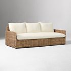 Open Box: Westport Slim Outdoor Slim Profile Sofa (85") - Crosshatch Weave Alabaster, Natural