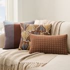 Offset Abstract Floral Pillow Cover