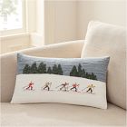 Cross-Country Skiers Pillow Cover