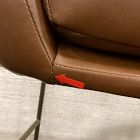 Open Box: Jack Bar Stool (30") - Vegan Leather Saddle, Champagne Bronze