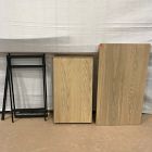 Open Box: Pierce Mini Desk (36") - Blonde, Black Base
