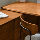 Mid-Century Modular L-Shaped Desk w/ File Cabinet &amp; Bookcase (70") - ADA