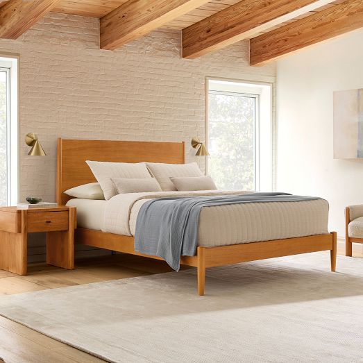 Mid-Century Bed – Sustainable & Certified | West Elm