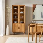 Mid-Century Glass Cabinet (35")