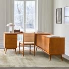 Mid-Century Modular L-Shaped Desk w/ File Cabinet &amp; Bookcase (70") - ADA