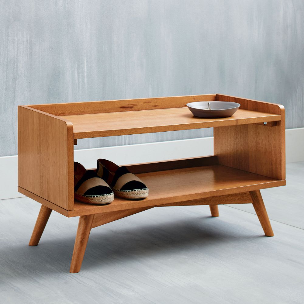 Mid-Century Shoe Rack, Entryway Organization | West Elm