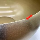 Open Box: Organic Metal Floor Planter, Low Wide (24&rdquo;D x 12&rdquo;H) - Light Brass